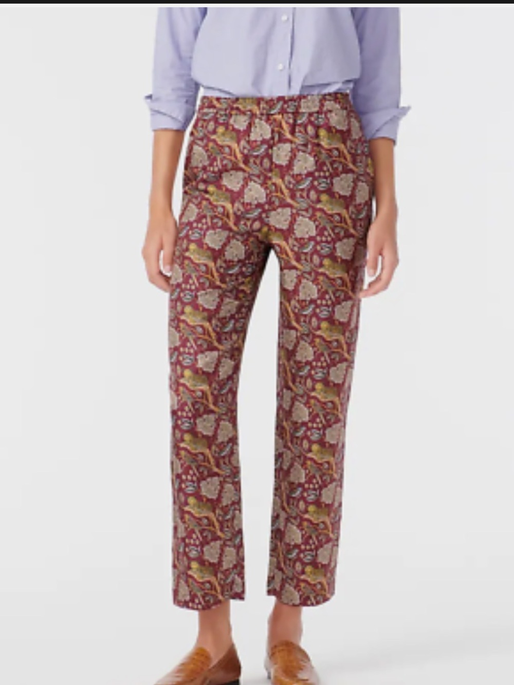 J. Crew Collection‎ 100% Silk Jungle Cat Print Pants. Size 4